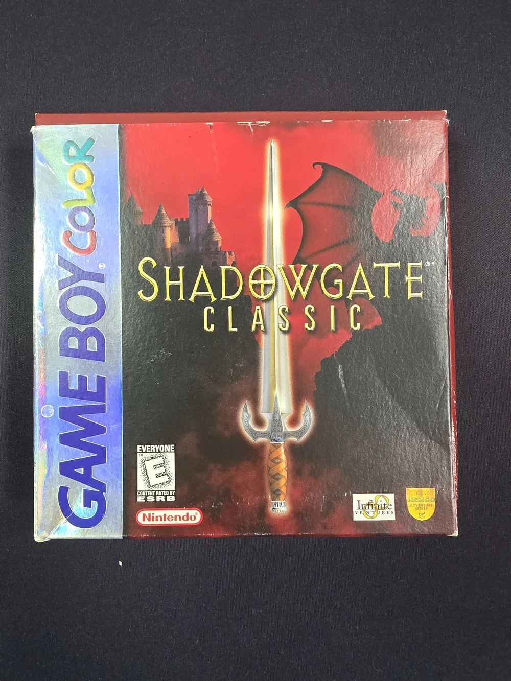 Nintendo Shadowgate Classic - Red & Black Boxed Gameboy Color